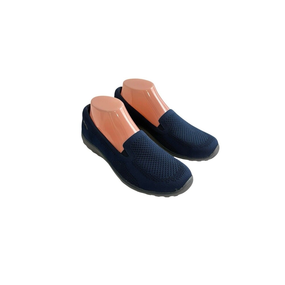 Skechers Air Cooled Sport Slip On Navy Women Size 8.5 Comfort Memory Foam Shoes